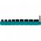 Makita 10 Piece 3/8 Inch Drive SAE Impact Socket Set with Standard Socket Adapter